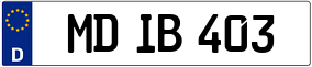 Trailer License Plate